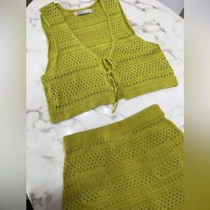 Brand new Free people Beach knit set -M